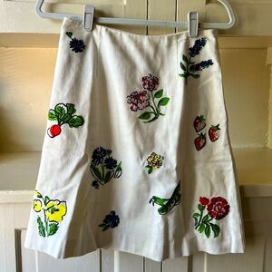 Boden Fruit & Vegetable Embroidered Skirt - 4